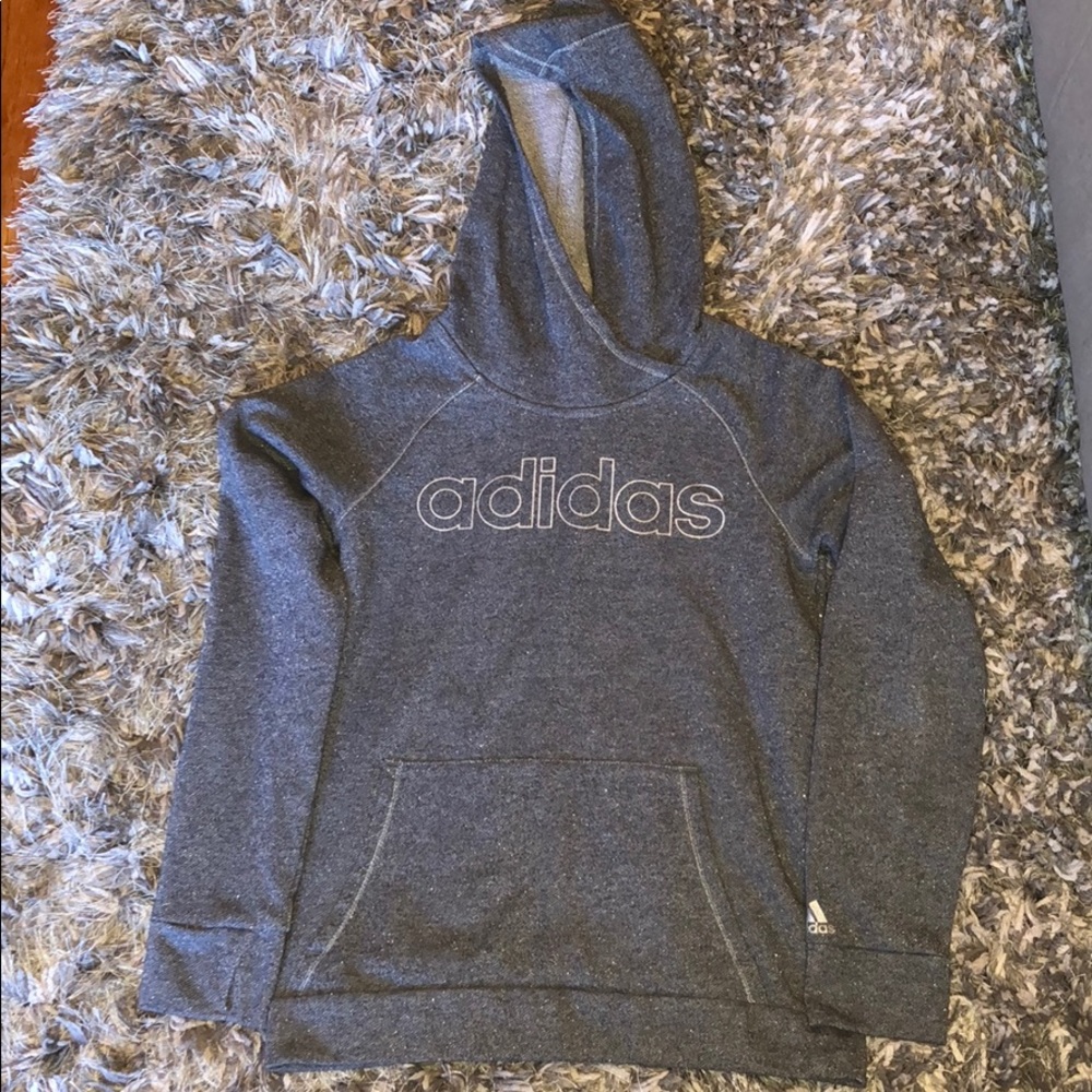 Adidas hooded sweatshirt with silver specs